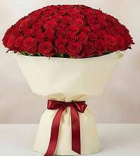 Букет 101 Красная роза Милано в Спорном