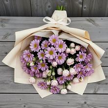 Букет цветов из:  Розы и Хризантемы #REPLACE_PRED# Спорном