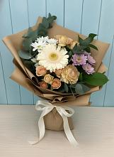 Букет цветов из:  Герберы и Хризантемы в Спорном
