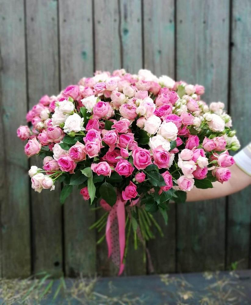 Букет Розовые кустовые розы Натали и Лав Лидия в Спорном
