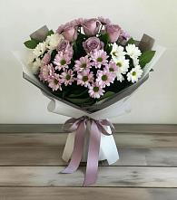 Букет цветов из:  Хризантемы и Розы в Спорном