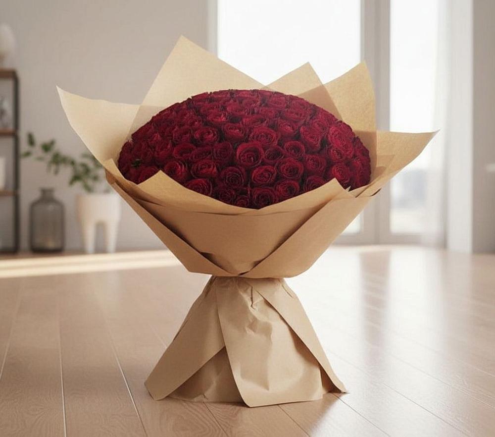 Букет 101 Красная роза в Спорном