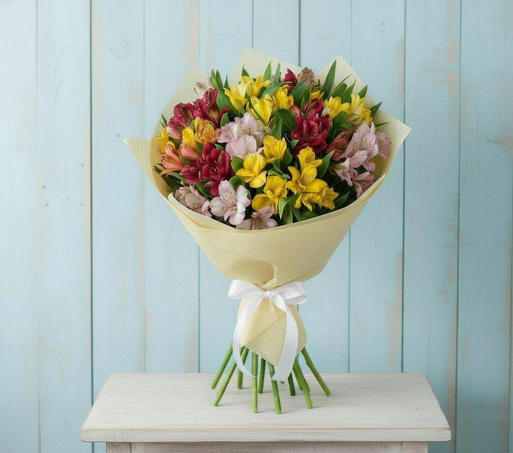 Букет цветов из: Альстромерии в Спорном