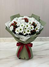 Букет цветов из:  Хризантемы #REPLACE_PRED# Спорном