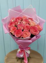Букет 15 Розовых роз Равель в Спорном
